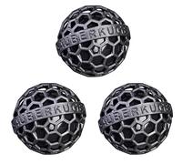 Sauberkugel® - Boule de nettoyage de sac réutilisable (3x Black Pearl) - Enlève la saleté, les miettes et les peluches des sacs, valises, sacs à dos et cartables - Cadeau gadget