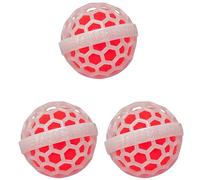Sauberkugel® - Boule de nettoyage de sac réutilisable (3x Blanc/Orange)- Enlève la saleté, les miettes et les peluches des sacs, valises, sacs à dos et cartables - Cadeau gadget