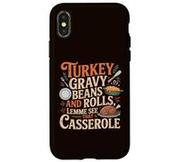 Sauce à la Dinde et Petits Pains Casserole drôle Thanksgiving Coque pour iPhone X/XS