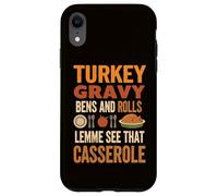 Sauce à la Dinde et Petits Pains Casserole drôle Thanksgiving Coque pour iPhone XR