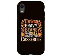 Sauce à la Dinde et Petits Pains Casserole drôle Thanksgiving Coque pour iPhone XR