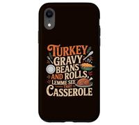 Sauce à la Dinde et Petits Pains Casserole drôle Thanksgiving Coque pour iPhone XR