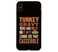 Sauce à la Dinde et Petits Pains Casserole drôle Thanksgiving Coque pour iPhone XS Max