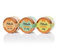 Sauce aïoli. Pack de 3 sauces Ali Oli de 65 grammes chacune. Ali Oli Chipotle + Ali Oli Artesano + Ali Oli Basilico. Pack Gourmand. Sauces gourmandes. Produit Ibiza. Parfaite dans vos recettes.