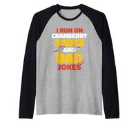 Sauce Aux Airelles Et Dad Jokes Papa Père Thanksgiving Manche Raglan
