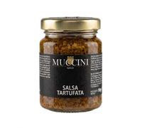 SAUCE AUX TRUFFES bocal de 90 g boîte de six bocaux assaisonnement à base de truffe d’été dans de l’huile d’olive extra-vierge avec des champignons de Paris et des cèpes