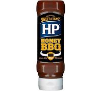 Sauce barbecue HP Honey Woodsmoke, 465 g, délicieusement sucrée et acidulée, Paquet de 4