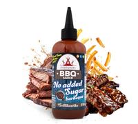 Sauce Barbecue Poppamies sans Sucre Ajouté - Faible en Glucides, Saveur Fumée et Intense, sans Gluten, sans Lactose, Végétalienne - 310 g
