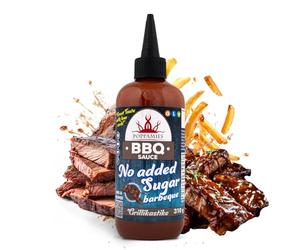 Sauce Barbecue Poppamies sans Sucre Ajouté - Faible en Glucides, Saveur Fumée et Intense, sans Gluten, sans Lactose, Végétalienne - 310 g