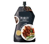 Sauce classique au poivre noir 230 g - Sauce polyvalente de style occidental, adaptée for les steaks, les pâtes, les ragoûts, etc.(1bag)