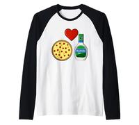 Sauce condimentaire Funny Foodie pour Les Amateurs de Pizza Ranch Dressing Manche Raglan