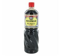 Sauce de soja originale Kikkoman 1L (salée) - 2 bouteilles