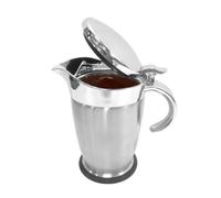 Sauce Dispenser - Sauce Pot with Lid | 750ml Wide Mouth Gravy Container with Lid | Anti-Drip Spout Wide Mouth Syrup Container for Family Gatherings Small Banquets Buffet Table Butter Kitchen