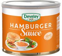 Sauce hamburger Develey avec une recette finement épicée, boîte de 2000g