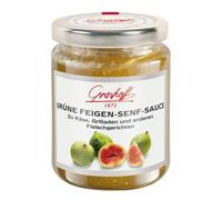 Sauce moutarde aux figues vertes Grashoff pour accompagner le fromage et les plats de viande 200ml
