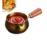 Sauce Pan - 304 Stainless Steel 180ml 7x4.3cm Compact Size | Mini Saucecane With Spout Cool Handle | Small Cooking Pot For Butter Sauce Coffee Heating Home Kitchen Daily Use