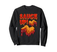 Sauce Up and Eat Chicken Wing Food Wing Wing Wing Sweatshirt