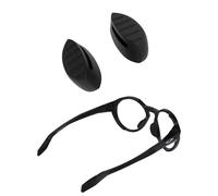 Saucer Coussinets de nez de rechange pour lunettes de soleil Oakley Clifden OO9440, Coupe asiatique noire, taille unique