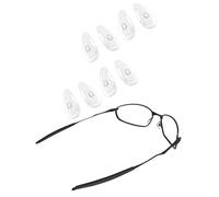 Saucer Coussinets de nez de rechange pour lunettes Oakley Barrelhouse OX3173 | OX3174, 4 paires transparentes, taille unique