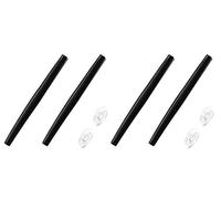 SAUCER Kit de plaquettes de nez et embouts de rechange en caoutchouc pour lunettes de soleil Oakley Squared Wire 2.0 - Noir + noir