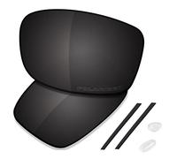 Saucer Lentilles de rechange et kits en caoutchouc pour lunettes de soleil Oakley Gauge 8 M OO4124 57 mm, Noir carbone polarisé, taille unique