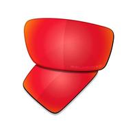 Saucer Lentilles de rechange et kits en caoutchouc pour lunettes de soleil Oakley Gibston OO9449, High Definition - Fire Red Polarized, taille unique