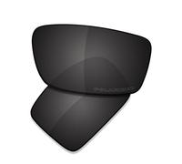 Saucer Lentilles de rechange et kits en caoutchouc pour lunettes de soleil Oakley Gibston OO9449, Noir carbone polarisé, taille unique