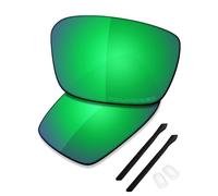 Saucer Lentilles de rechange et kits en caoutchouc pour Oakley Cartridge OX5137 54 mm | Protection UV400, lunettes anti-rayures, Vert jade polarisé, taille unique