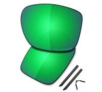 Saucer Lentilles de rechange et kits en caoutchouc pour Oakley Chamfer Squared OX8143 54 mm | Protection UV400, anti-rayures, Vert jade polarisé, taille unique