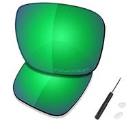 Saucer Lentilles de rechange premium et tournevis H20 et embouts de nez pour lunettes de soleil Oakley Holbrook Metal OO4123 haute définition - Vert jade polarisé