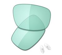 Saucer Lentilles et plaquettes de nez de rechange pour Oakley Socket Ti OX5019 54 mm | Protection UV400, anti-rayures, ajustement précis, Vert pastel non polarisé, taille unique