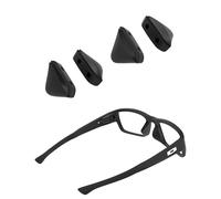 Saucer Plaquettes de nez de rechange pour lunettes Oakley Airdrop OX8046 | OX8065 | Chanfrein | Chamfer 2.0 | Hyperlink, 1 paire noire standard + coupe asiatique noire, taille unique
