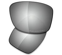 Saucer Premium Verres de rechange pour lunettes de soleil Oakley Jupiter Carbon OO9220, (High Defense - Chrome Metal Polarized), Taille unique