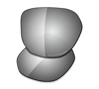 Saucer Verres de rechange de qualité supérieure pour lunettes de soleil Oakley Latch Beta OO9436, High Definition - Chrome Metal Polarized, taille unique