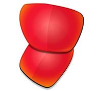 Saucer Verres de rechange de qualité supérieure pour lunettes de soleil Oakley Sylas OO9448, Haute définition - Rouge feu polarisé, taille unique