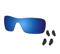 Saucer Verres de rechange de qualité supérieure pour lunettes de soleil Oakley Turbine Rotor OO9307, Haute définition - Bleu nuit polarisé, taille unique