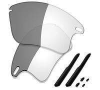 SAUCER Verres de rechange et kits de caoutchouc de qualité supérieure pour lunettes de soleil Oakley Fast Jacket XL OO9156 | Fast Jacket XL Low Bridge Fit OO9163 Lunettes de soleil High Defense