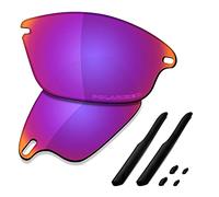 SAUCER Verres de rechange et kits de caoutchouc de qualité supérieure pour lunettes de soleil Oakley Fast Jacket OO9097 | Fast Jacket Low Bridge Fit OO9162, Taille unique