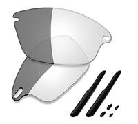 SAUCER Verres de rechange et kits de caoutchouc de qualité supérieure pour lunettes de soleil Oakley Fast Jacket OO9097 | Fast Jacket Low Bridge Fit OO9162, Activation photochromique, Taille unique