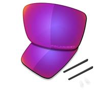 Saucer Verres de rechange et kits en caoutchouc pour lunettes de soleil Oakley Conductor 6 OO4106, Midnight Sun Polarized, taille unique
