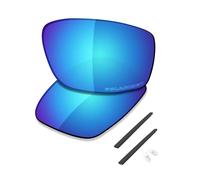 Saucer Verres de rechange et kits en caoutchouc pour lunettes de soleil Oakley Square Wire 2 2014, Bleu glacier polarisé, taille unique