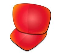Saucer Verres de rechange haut de gamme compatibles avec les lunettes de soleil intelligentes Ray-Ban Meta Wayfarer RW4006 50 mm, Rouge feu polarisé, taille unique