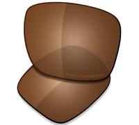 Saucer Verres de rechange haut de gamme compatibles avec lunettes de soleil Ray-Ban RB3445 61 mm, Marron ambré polarisé, taille unique