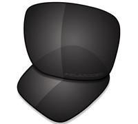 Saucer Verres de rechange haut de gamme compatibles avec lunettes de soleil Ray-Ban RB3445 61 mm, Noir carbone polarisé, taille unique