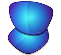 SAUCER Verres de rechange haut de gamme pour lunettes de soleil Oakley Frogskins OO9013 | Frogskins Low Bridge Fit OO9245 - Bleu glacier polarisé