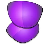 SAUCER Verres de rechange haut de gamme pour lunettes de soleil Oakley Frogskins OO9013 | Frogskins Low Bridge Fit OO9245 Lunettes de soleil High Defense - Violet violet polarisé