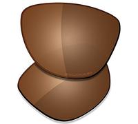 SAUCER Verres de rechange haut de gamme pour lunettes de soleil Oakley Frogskins OO9013 | Frogskins Low Bridge Fit OO9245 Lunettes de soleil haute définition - Marron ambré polarisé