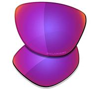 SAUCER Verres de rechange haut de gamme pour lunettes de soleil Oakley Frogskins OO9013 | Frogskins Low Bridge Fit OO9245 Lunettes de soleil haute défense - Soleil de minuit polarisé