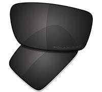 Saucer Verres de rechange haut de gamme pour lunettes de soleil Oakley Gascan haute définition - Noir carbone polarisé, Noir carbone polarisé, taille unique