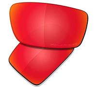 Saucer Verres de rechange haut de gamme pour lunettes de soleil Oakley Gascan High Defense - Rouge feu polarisé
